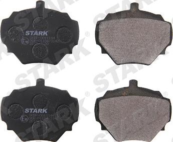 Stark SKBP-0011144 - Комплект спирачно феродо, дискови спирачки vvparts.bg