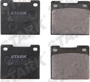 Stark SKBP-0011161 - Комплект спирачно феродо, дискови спирачки vvparts.bg