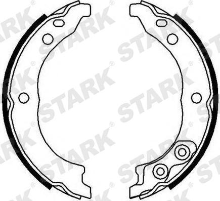 Stark SKBS-0450188 - Комплект спирачна челюст vvparts.bg