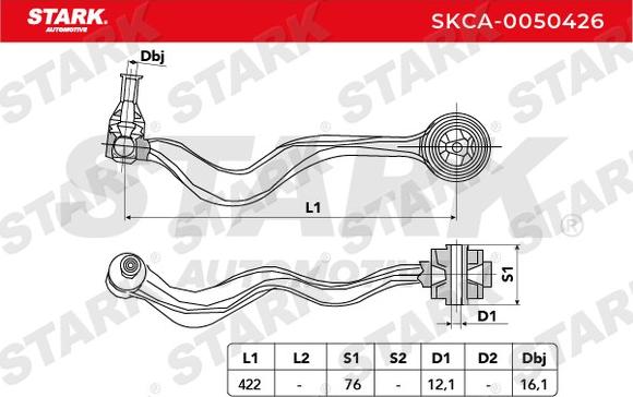 Stark SKCA-0050426 - Носач, окачване на колелата vvparts.bg