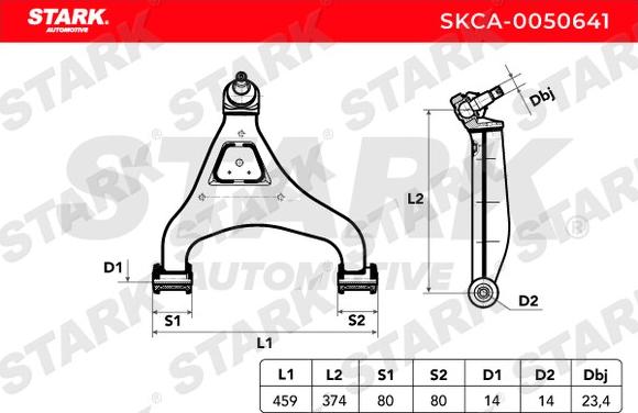 Stark SKCA-0050641 - Носач, окачване на колелата vvparts.bg
