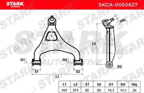 Stark SKCA-0050627 - Носач, окачване на колелата vvparts.bg