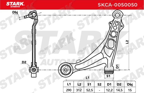 Stark SKCA-0050050 - Носач, окачване на колелата vvparts.bg
