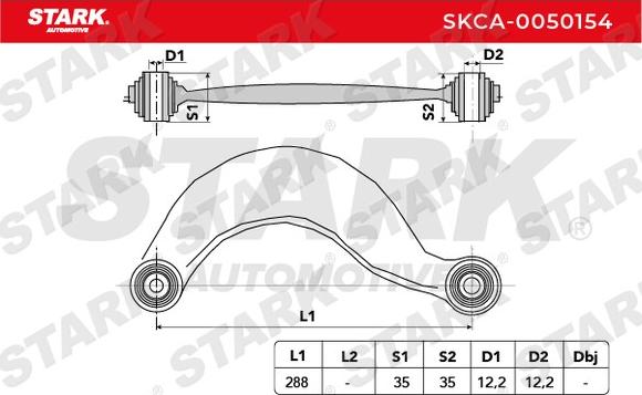Stark SKCA-0050154 - Носач, окачване на колелата vvparts.bg