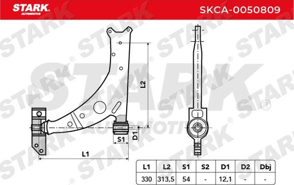 Stark SKCA-0050809 - Носач, окачване на колелата vvparts.bg