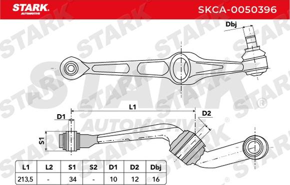 Stark SKCA-0050396 - Носач, окачване на колелата vvparts.bg