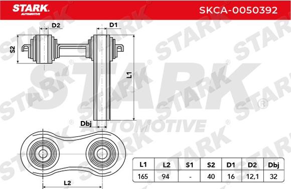 Stark SKCA-0050392 - Носач, окачване на колелата vvparts.bg