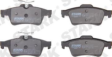 Stark SKFO-1007 - Комплект спирачно феродо, дискови спирачки vvparts.bg
