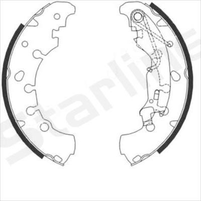 Starline BC 09090 - Комплект спирачна челюст vvparts.bg