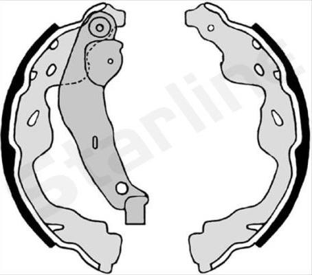 Starline BC 08660 - Комплект спирачна челюст vvparts.bg