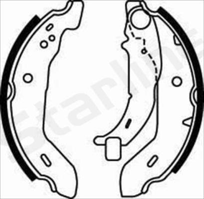 Starline BC 07480 - Комплект спирачна челюст vvparts.bg