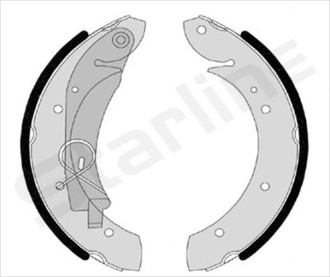 Starline BC 07420 - Комплект спирачна челюст vvparts.bg