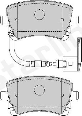 Starline BD S355 - Комплект спирачно феродо, дискови спирачки vvparts.bg