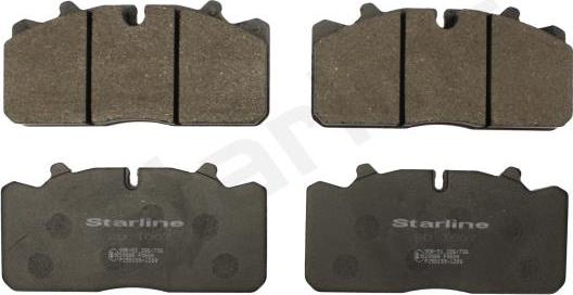 Starline BD T007 - Комплект спирачно феродо, дискови спирачки vvparts.bg