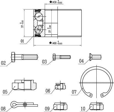 Starline LO 00575 - Комплект колесен лагер vvparts.bg