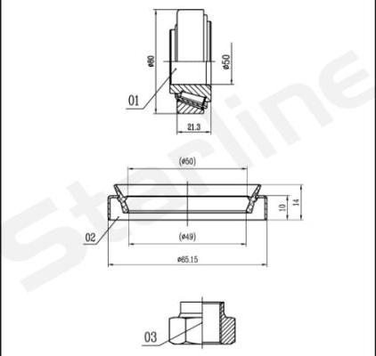 Starline LO 01444 - Комплект колесен лагер vvparts.bg