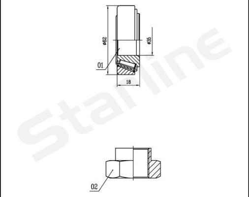 Starline LO 01431 - Комплект колесен лагер vvparts.bg