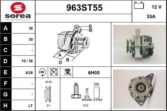 STARTCAR 963ST55 - Генератор vvparts.bg