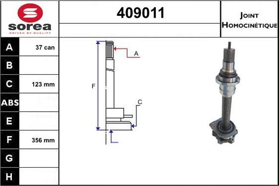 STARTCAR 409011 - Каре комплект, полуоска vvparts.bg