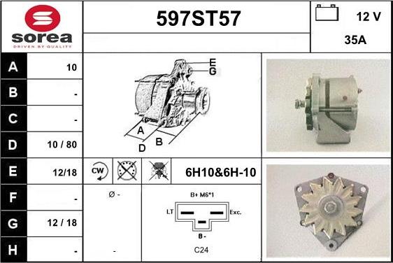 STARTCAR 597ST57 - Генератор vvparts.bg