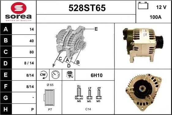 STARTCAR 528ST65 - Генератор vvparts.bg