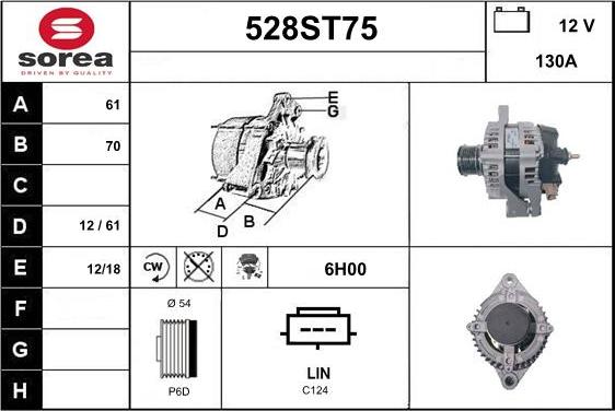 STARTCAR 528ST75 - Генератор vvparts.bg