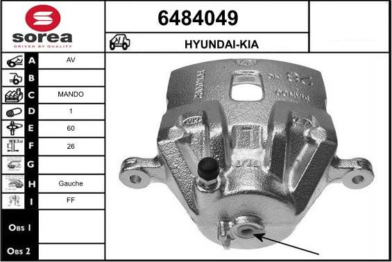 STARTCAR 6484049 - Спирачен апарат vvparts.bg