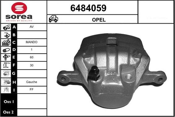 STARTCAR 6484059 - Спирачен апарат vvparts.bg