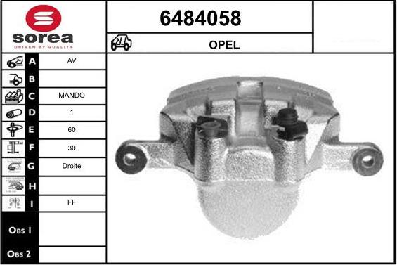 STARTCAR 6484058 - Спирачен апарат vvparts.bg