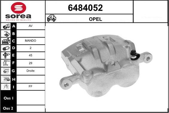 STARTCAR 6484052 - Спирачен апарат vvparts.bg