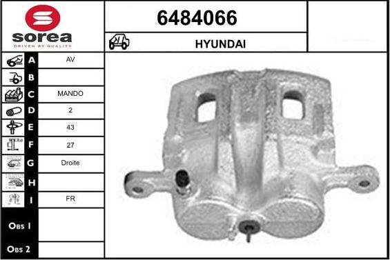 STARTCAR 6484066 - Спирачен апарат vvparts.bg