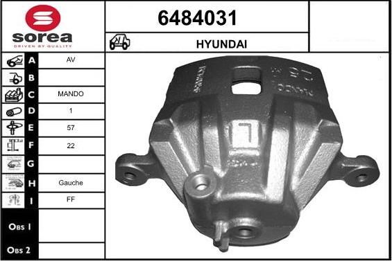 STARTCAR 6484031 - Спирачен апарат vvparts.bg