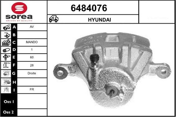 STARTCAR 6484076 - Спирачен апарат vvparts.bg