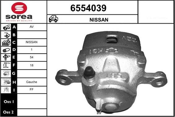 STARTCAR 6554039 - Спирачен апарат vvparts.bg