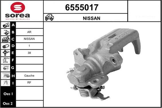 STARTCAR 6555017 - Спирачен апарат vvparts.bg