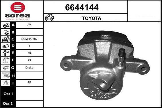 STARTCAR 6644144 - Спирачен апарат vvparts.bg