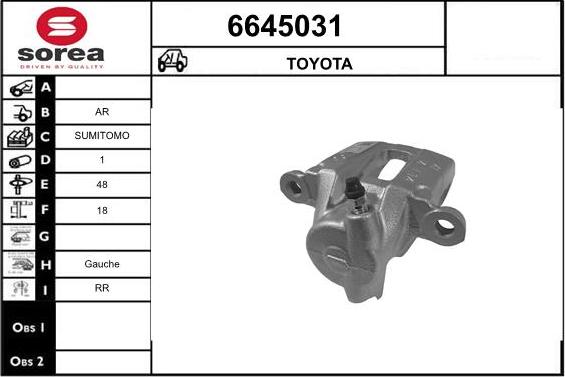 STARTCAR 6645031 - Спирачен апарат vvparts.bg