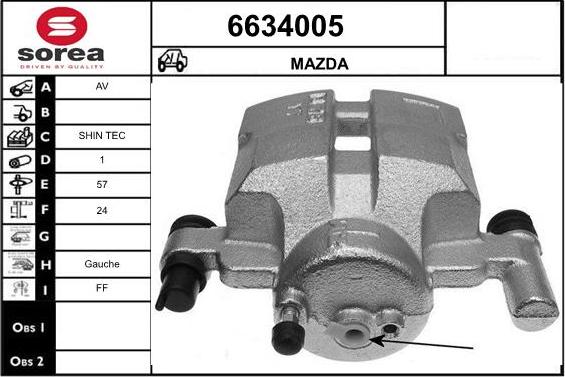 STARTCAR 6634005 - Спирачен апарат vvparts.bg