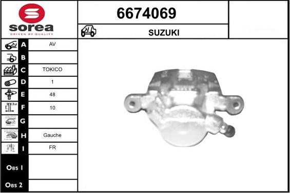 STARTCAR 6674069 - Спирачен апарат vvparts.bg