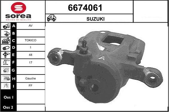 STARTCAR 6674061 - Спирачен апарат vvparts.bg