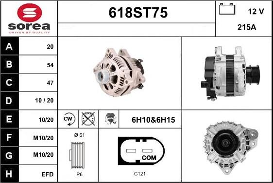 STARTCAR 618ST75 - Генератор vvparts.bg