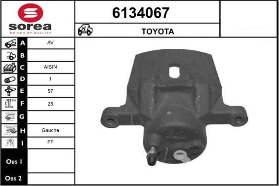 STARTCAR 6134067 - Спирачен апарат vvparts.bg