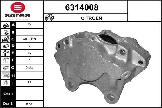 STARTCAR 6314008 - Спирачен апарат vvparts.bg