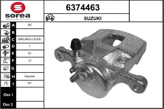 STARTCAR 6374463 - Спирачен апарат vvparts.bg