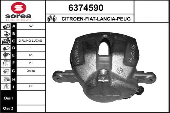 STARTCAR 6374590 - Спирачен апарат vvparts.bg