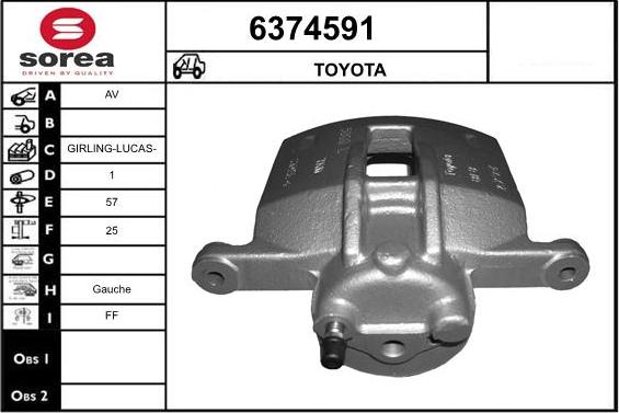 STARTCAR 6374591 - Спирачен апарат vvparts.bg