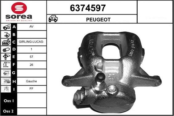 STARTCAR 6374597 - Спирачен апарат vvparts.bg