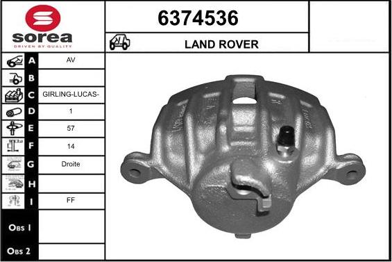 STARTCAR 6374536 - Спирачен апарат vvparts.bg