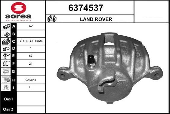 STARTCAR 6374537 - Спирачен апарат vvparts.bg