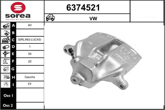 STARTCAR 6374521 - Спирачен апарат vvparts.bg